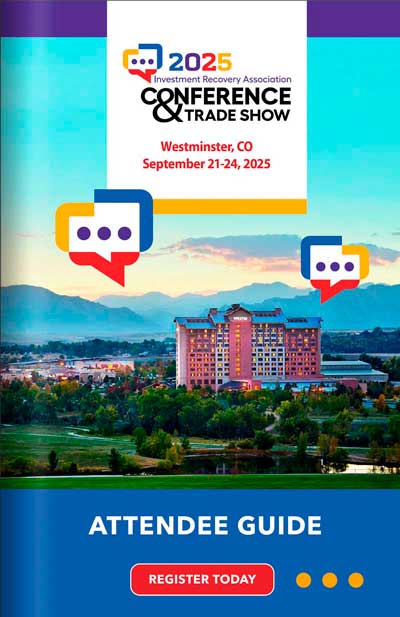 Investment Recovery Association : 2025 Conference & Trade Show Attendee Guide cover