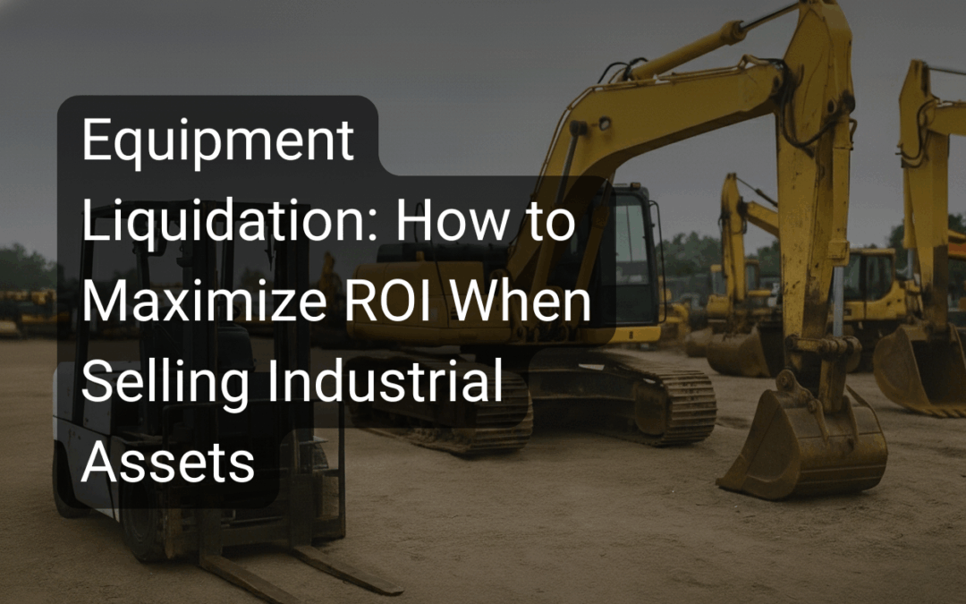 Equipment Liquidation: How to Maximize ROI When Selling Industrial Assets