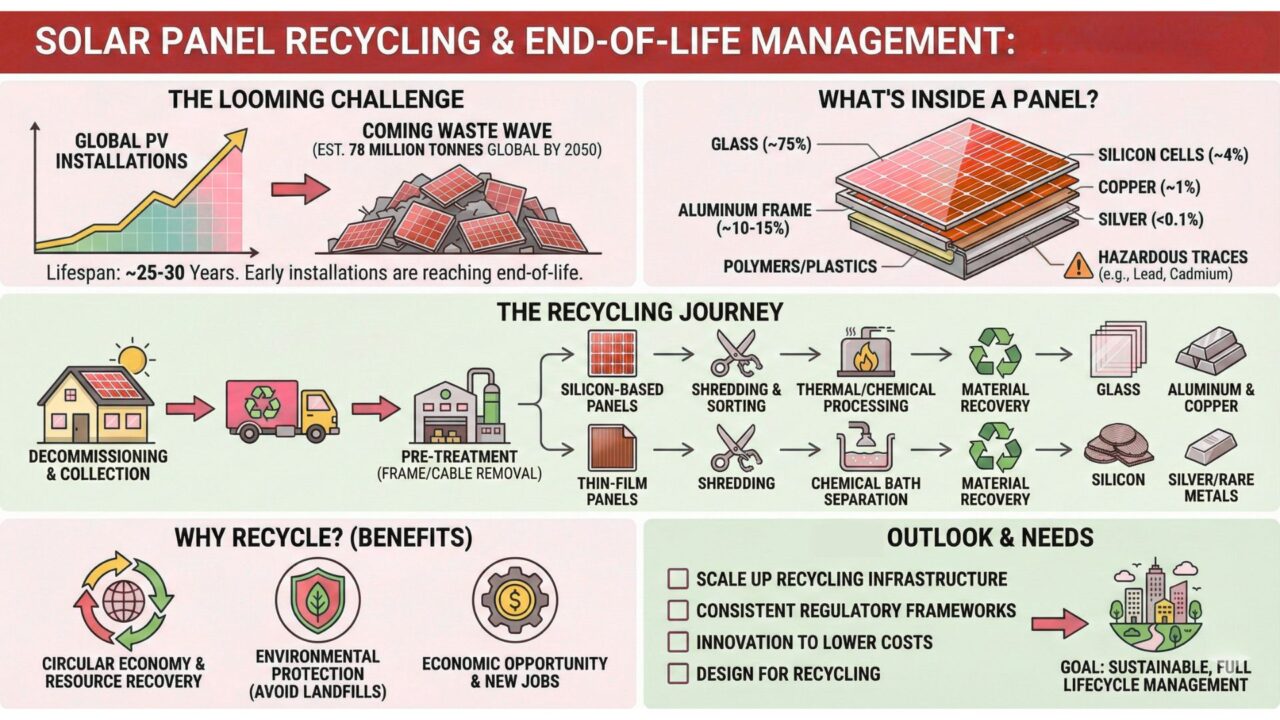 Solar Panel Recycling and End-of-Life Management – 2026 Guide - Invrecovery