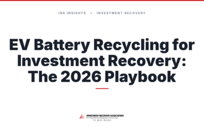 EV Battery Recycling for Investment Recovery: The 2026 Playbook for Second-Life, Resale, and ROI
