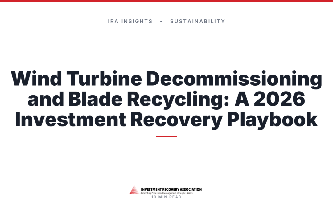 Wind Turbine Decommissioning and Blade Recycling: A 2026 Investment Recovery Playbook