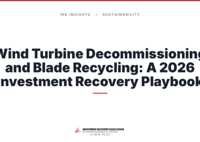Wind Turbine Decommissioning and Blade Recycling: A 2026 Investment Recovery Playbook
