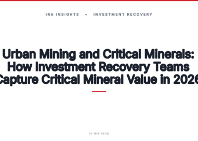 Urban Mining and Critical Minerals: How Investment Recovery Teams Capture Critical Mineral Value in 2026